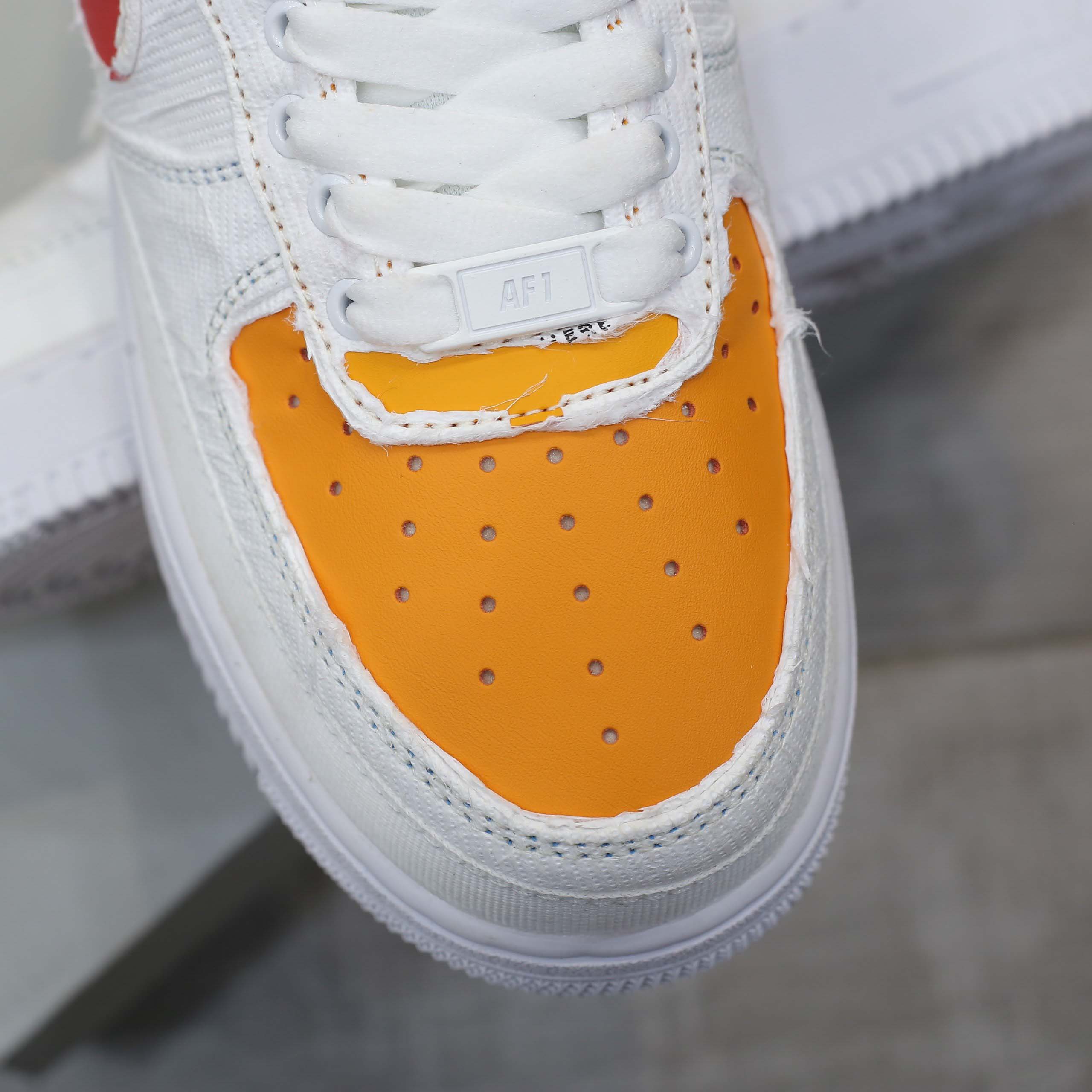 xé lớp ngoài giày nike af1 tear away