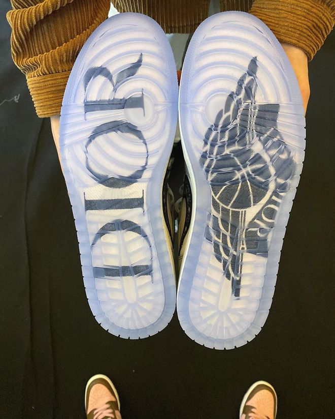 đế giày nike air jordan 1 high dior like auth