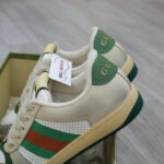Gucci Screener Leather Green White Like Auth