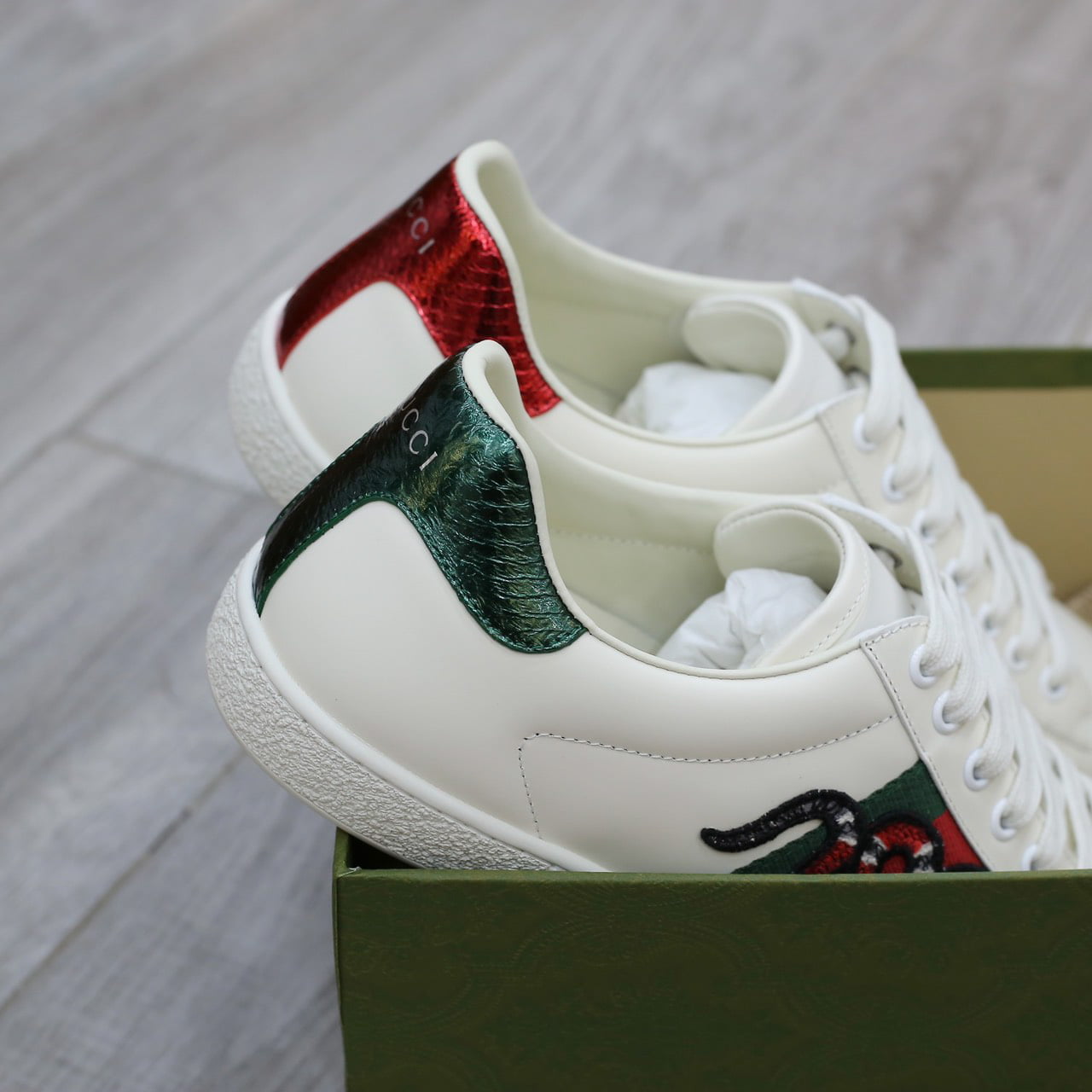 Giày Gucci Snake họa tiết rắn like auth