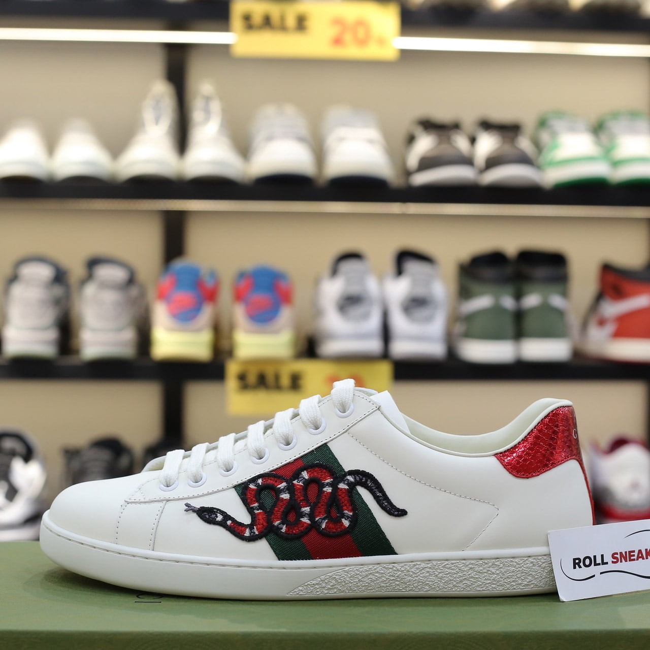 Giày Gucci Snake họa tiết rắn like auth