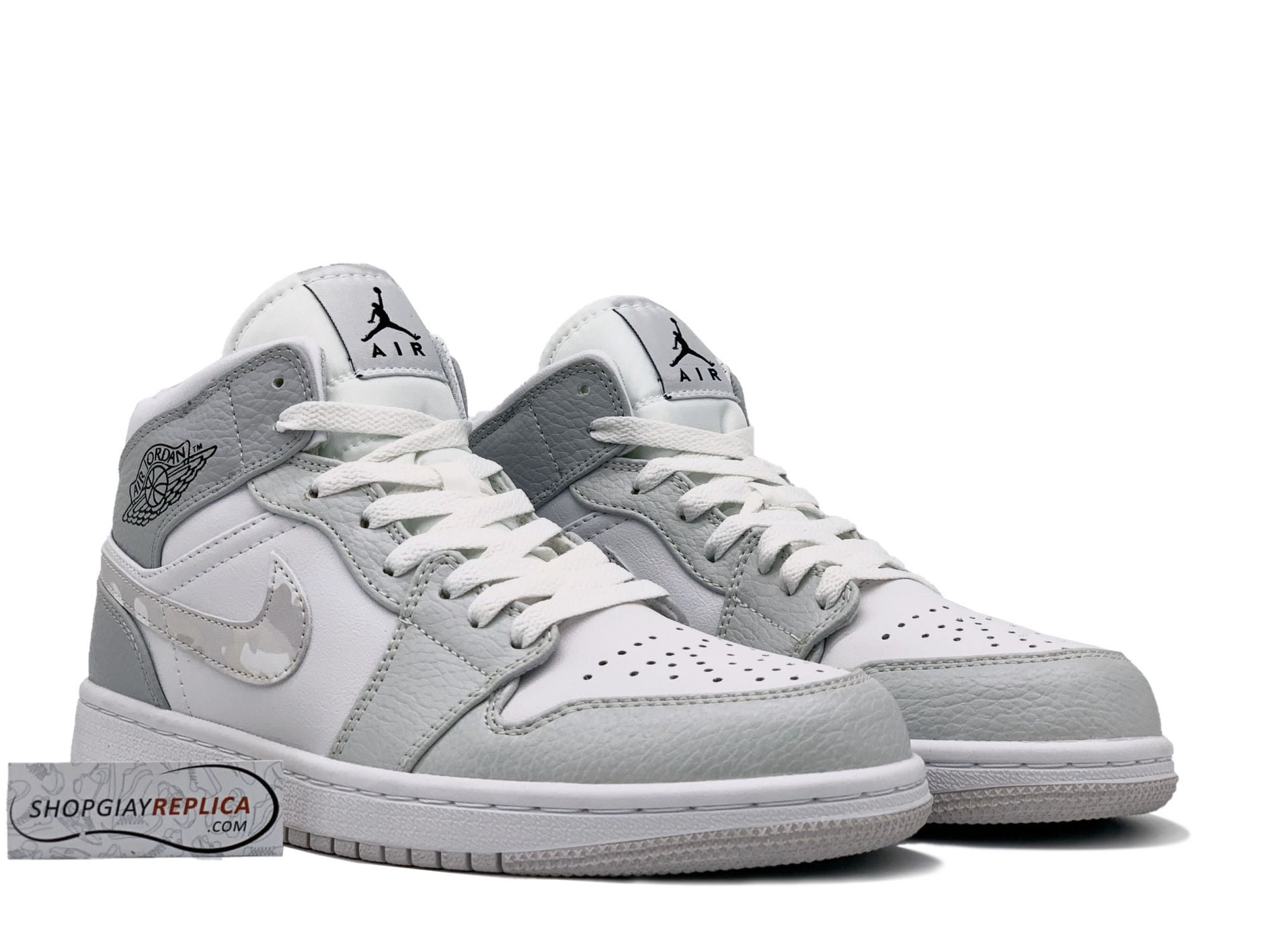 Giay Nike Jordan 1 Mid Camo replica