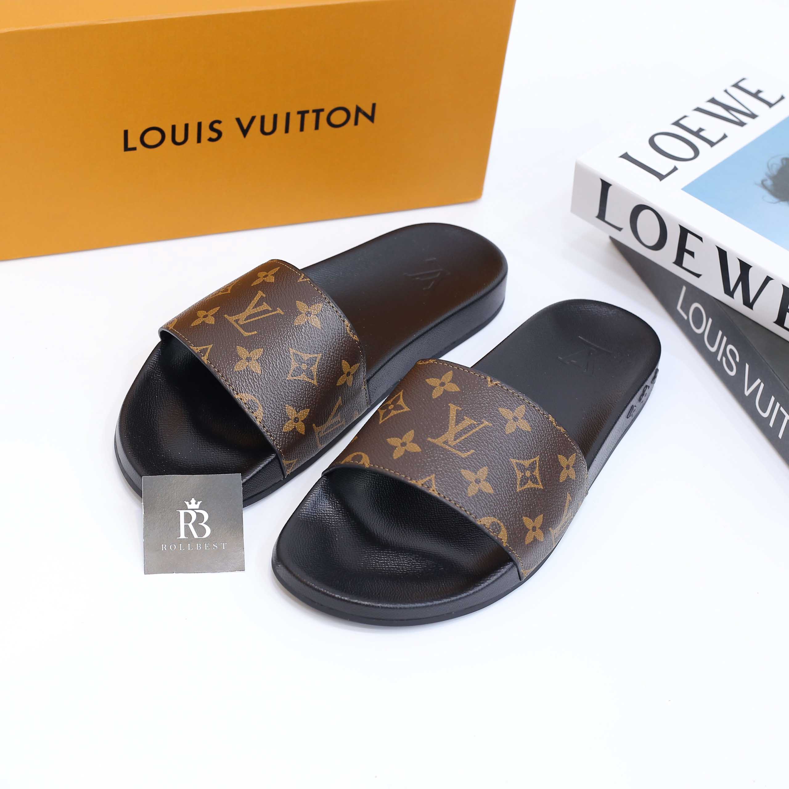 Dép Louis Vuitton Waterfront Mule Monogram Best Quality