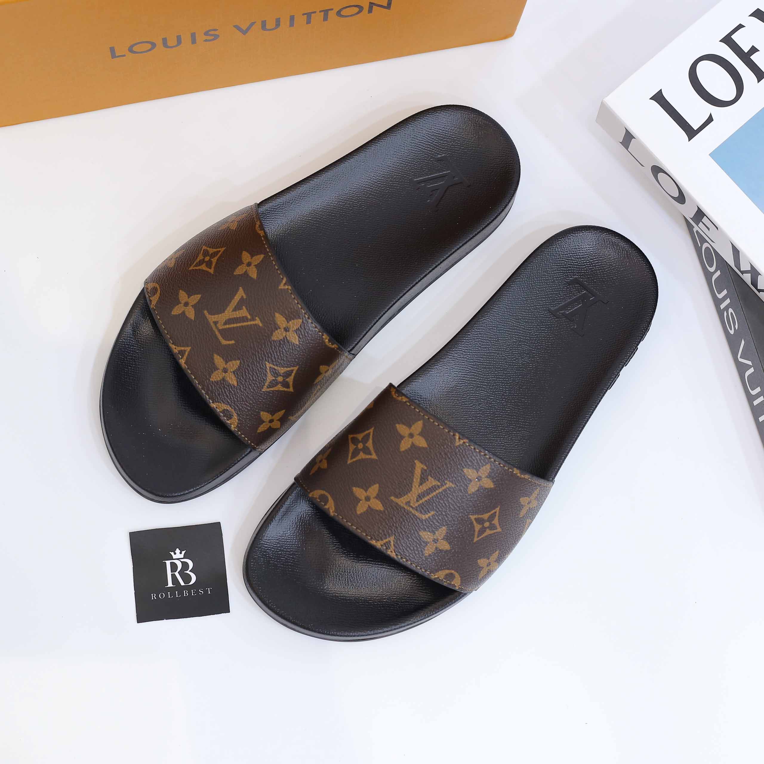 Dép Louis Vuitton Waterfront Mule Monogram Best Quality