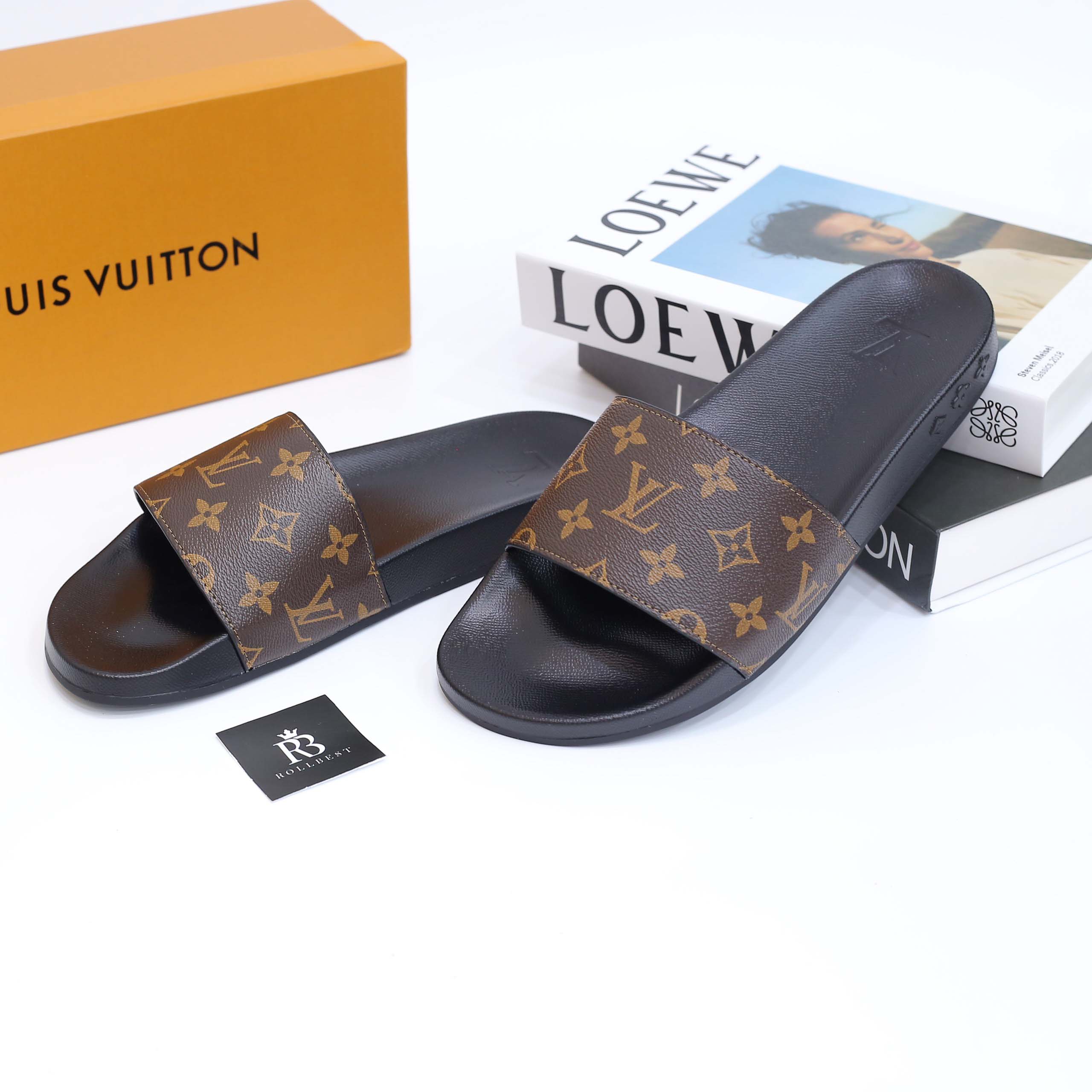 Dép Louis Vuitton Waterfront Mule Monogram Best Quality