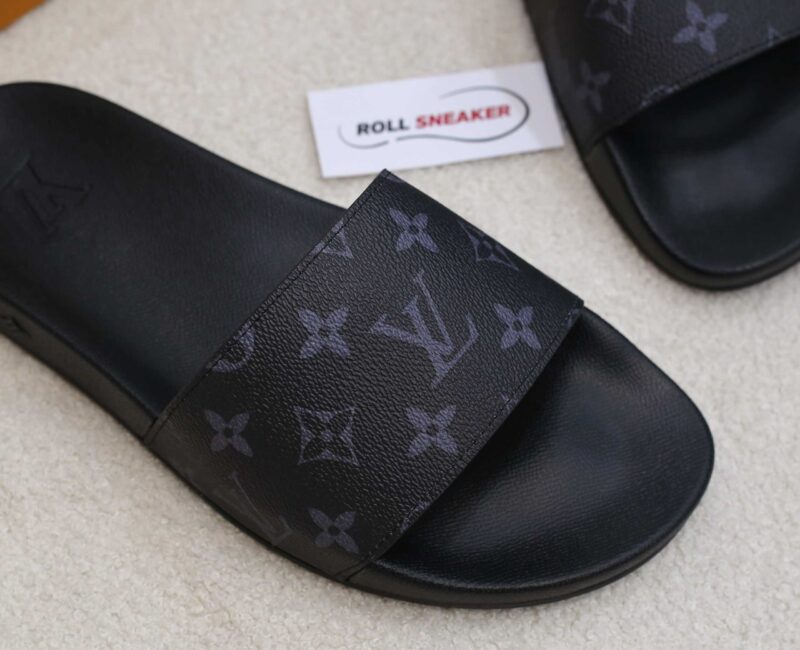 Dép Louis Vuitton Waterfront Mule Monogram Eclipse