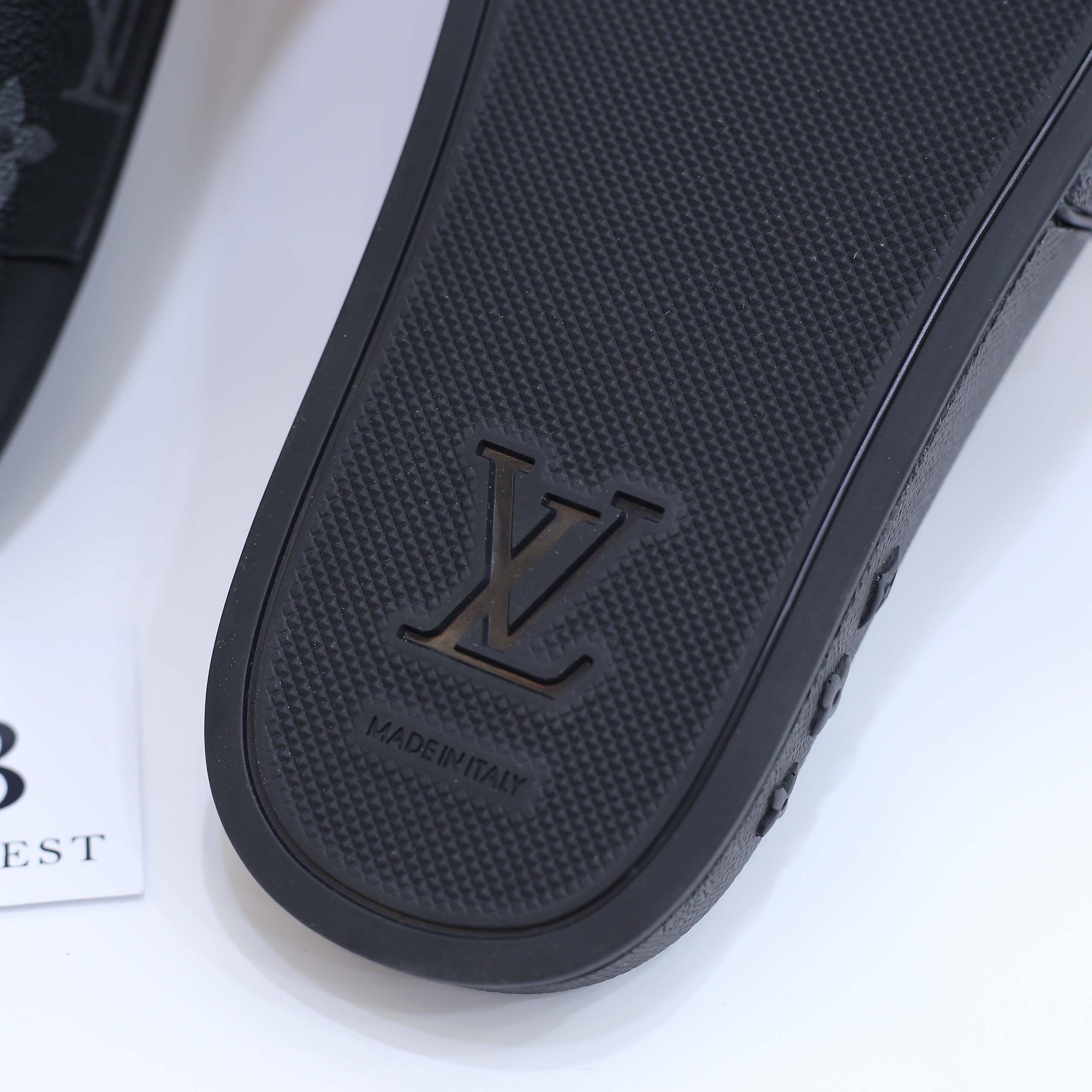 Dép Louis Vuitton Waterfront Mule Monogram Eclipse Best Quality