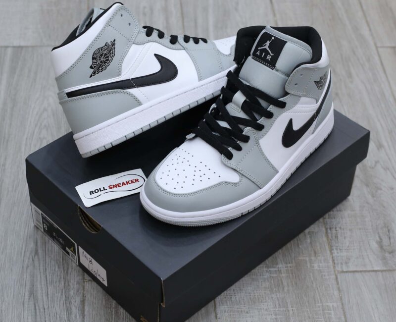 air jordan 1 mid xám