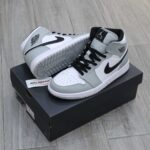 giày nike air jordan 1 mid light smoke grey