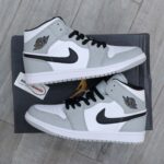 nike jordan 1 mid light smoke grey xám rep 1:1