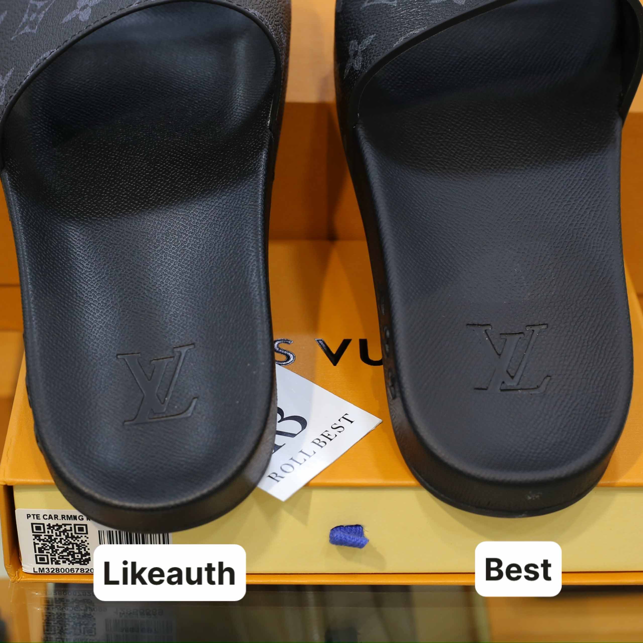 So sánh chất lượng dép Louis Vuitton