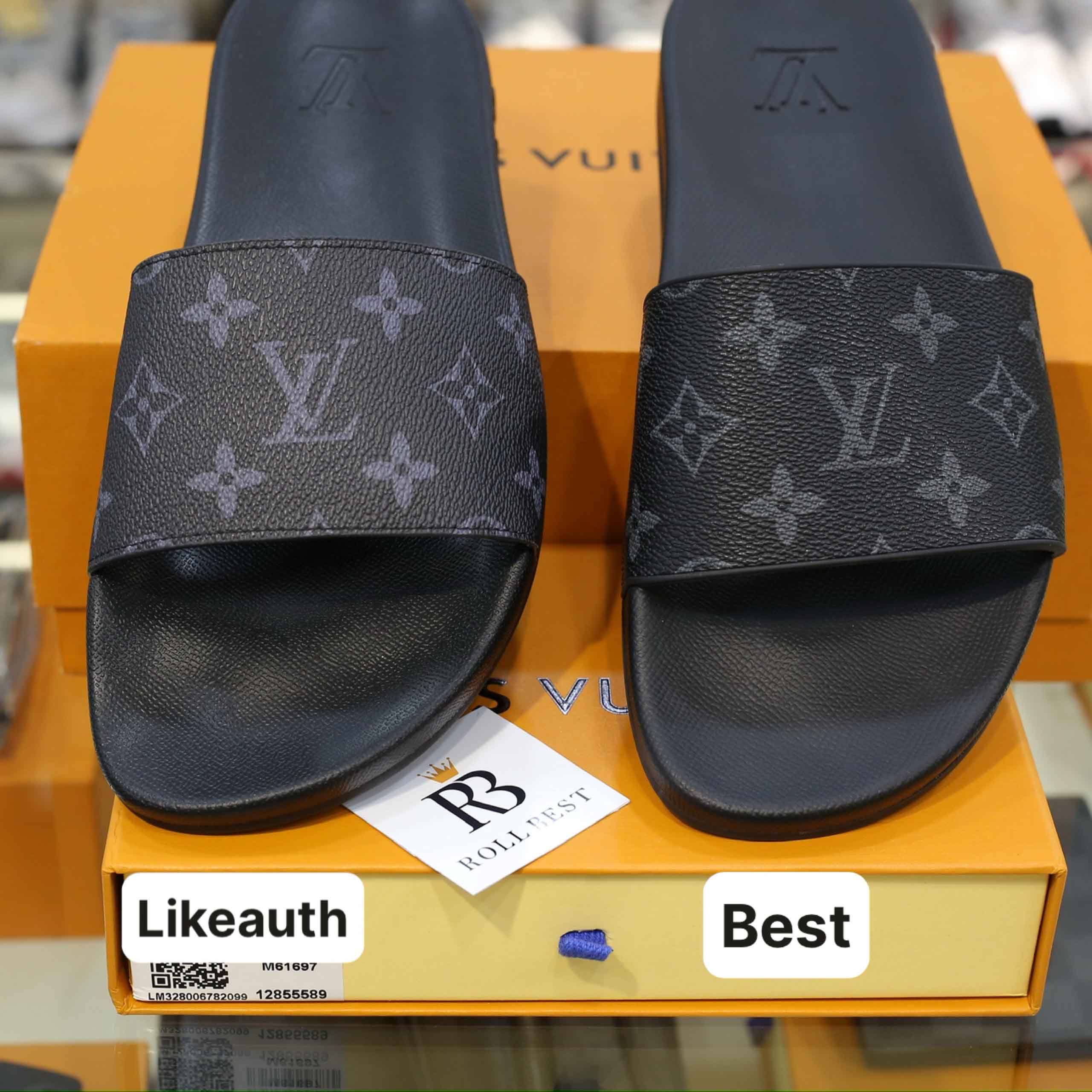 So sánh chất lượng dép Louis Vuitton