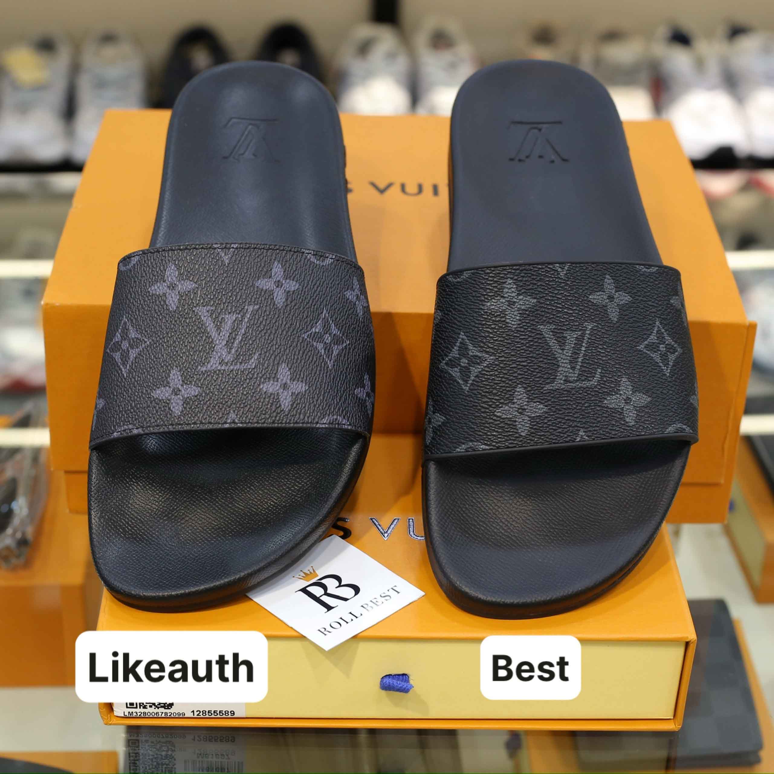 So sánh chất lượng dép Louis Vuitton