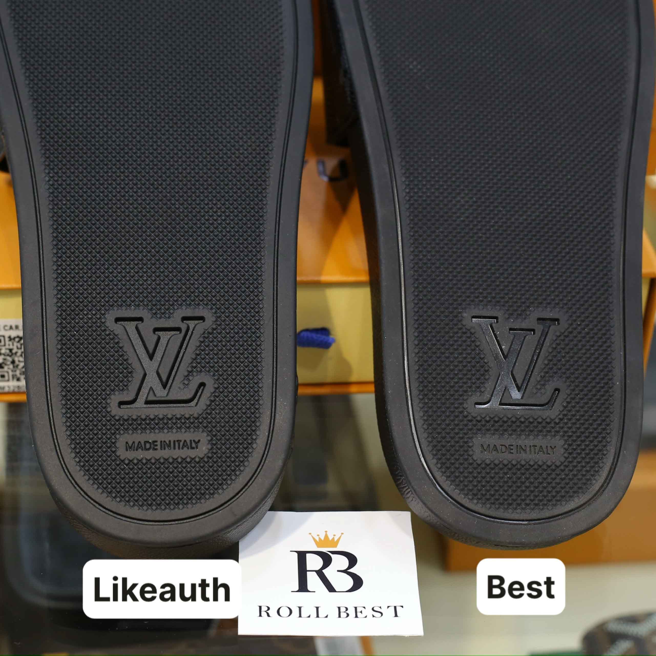 So sánh chất lượng dép Louis Vuitton