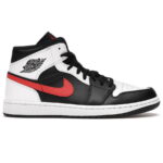 Jordan 1 Mid Black Chile Red White replica