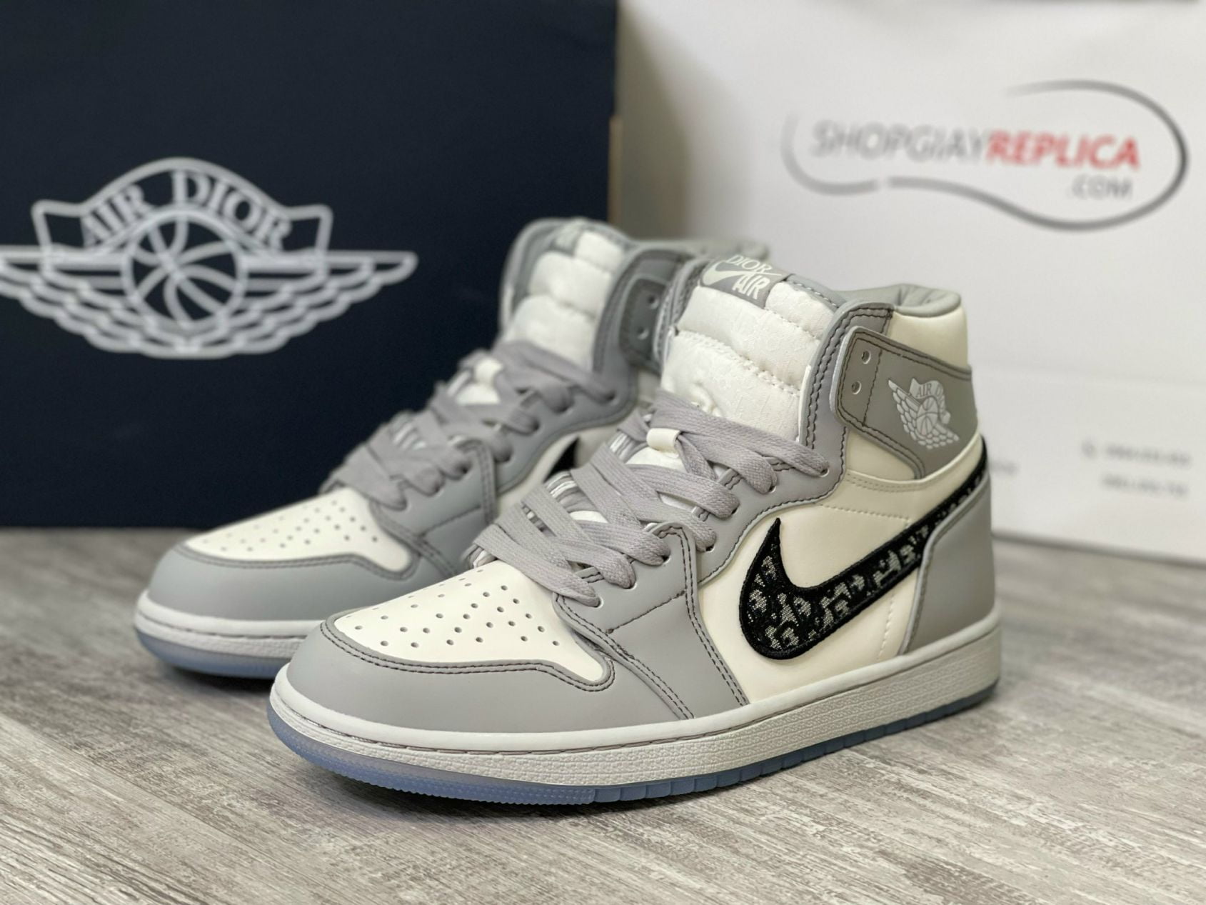 phụ kiện nike air jordan 1 high Dior like auth