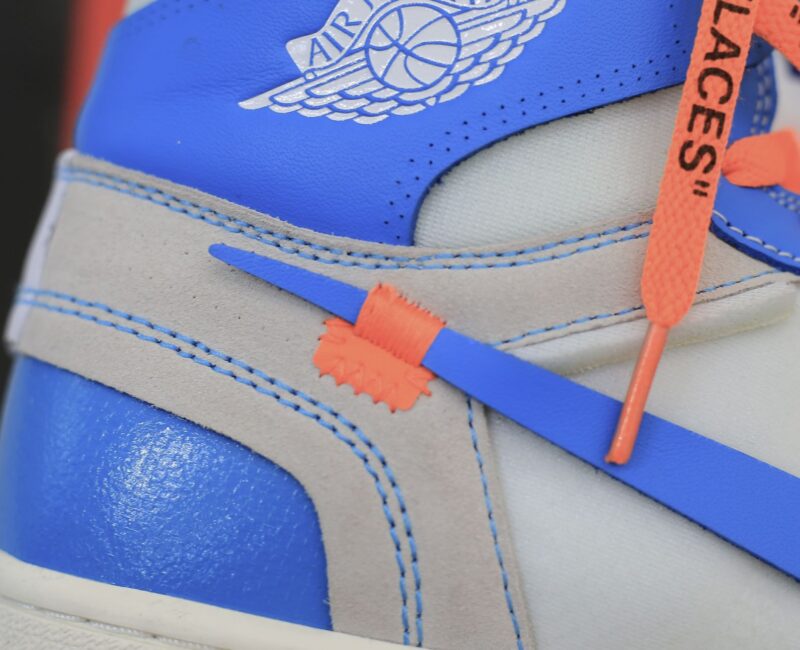 Giày Nike Air Jordan 1 Off White Blue Xanh Like Auth