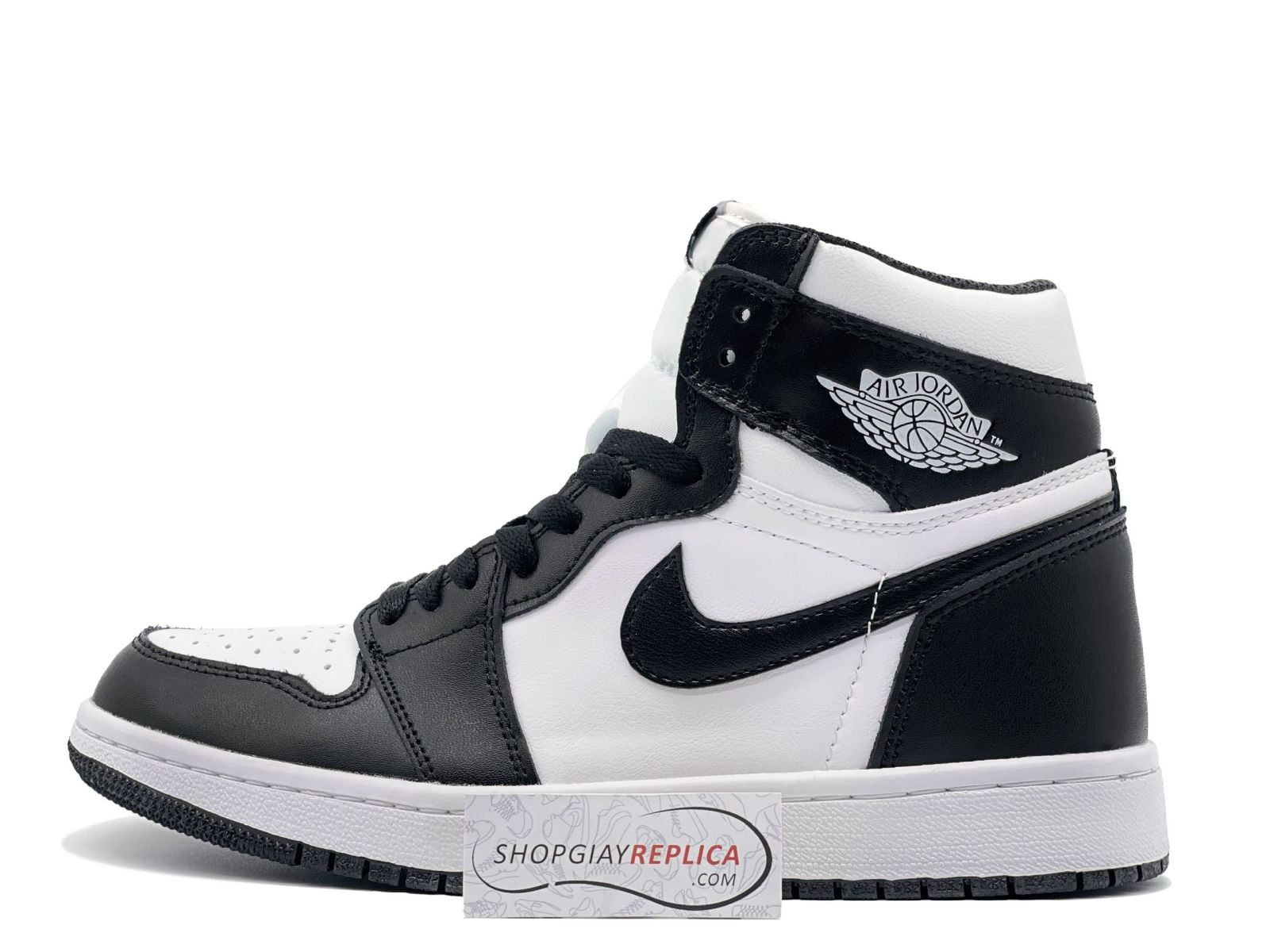 nike jordan 1 trắng đen cao cổ