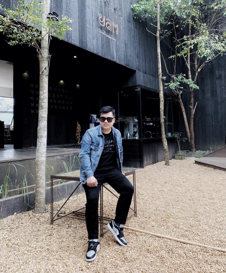 outfit phối đồ air Jordan 1 Low Shadow Smoke Grey