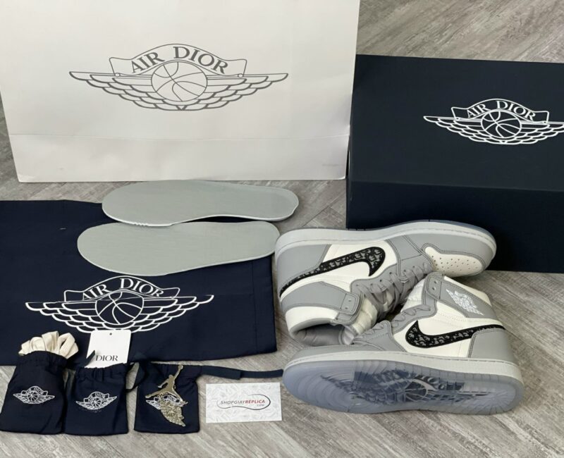 swoosh giày air Jordan 1 Dior like auth