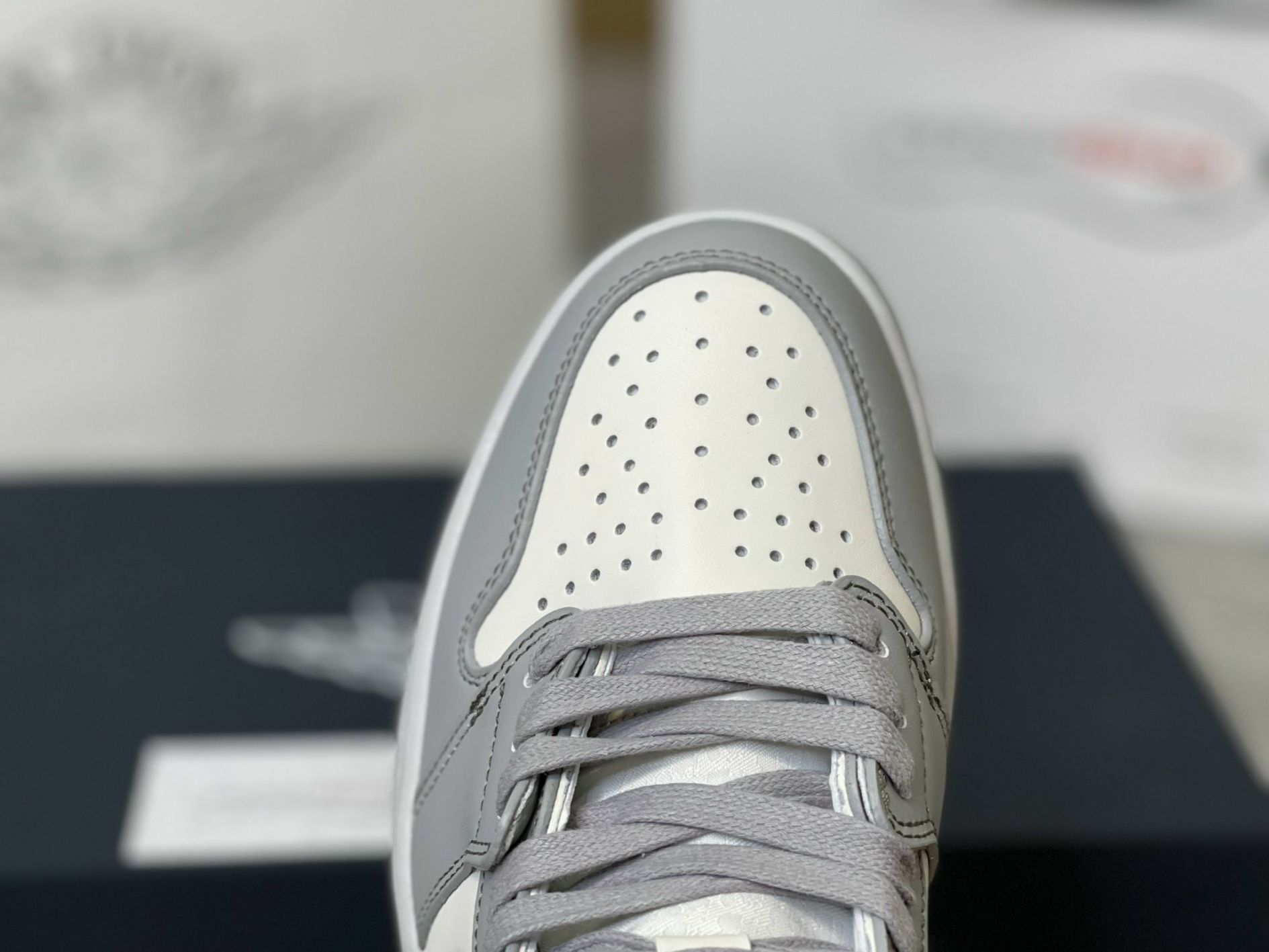 toe box Jordan 1 Dior