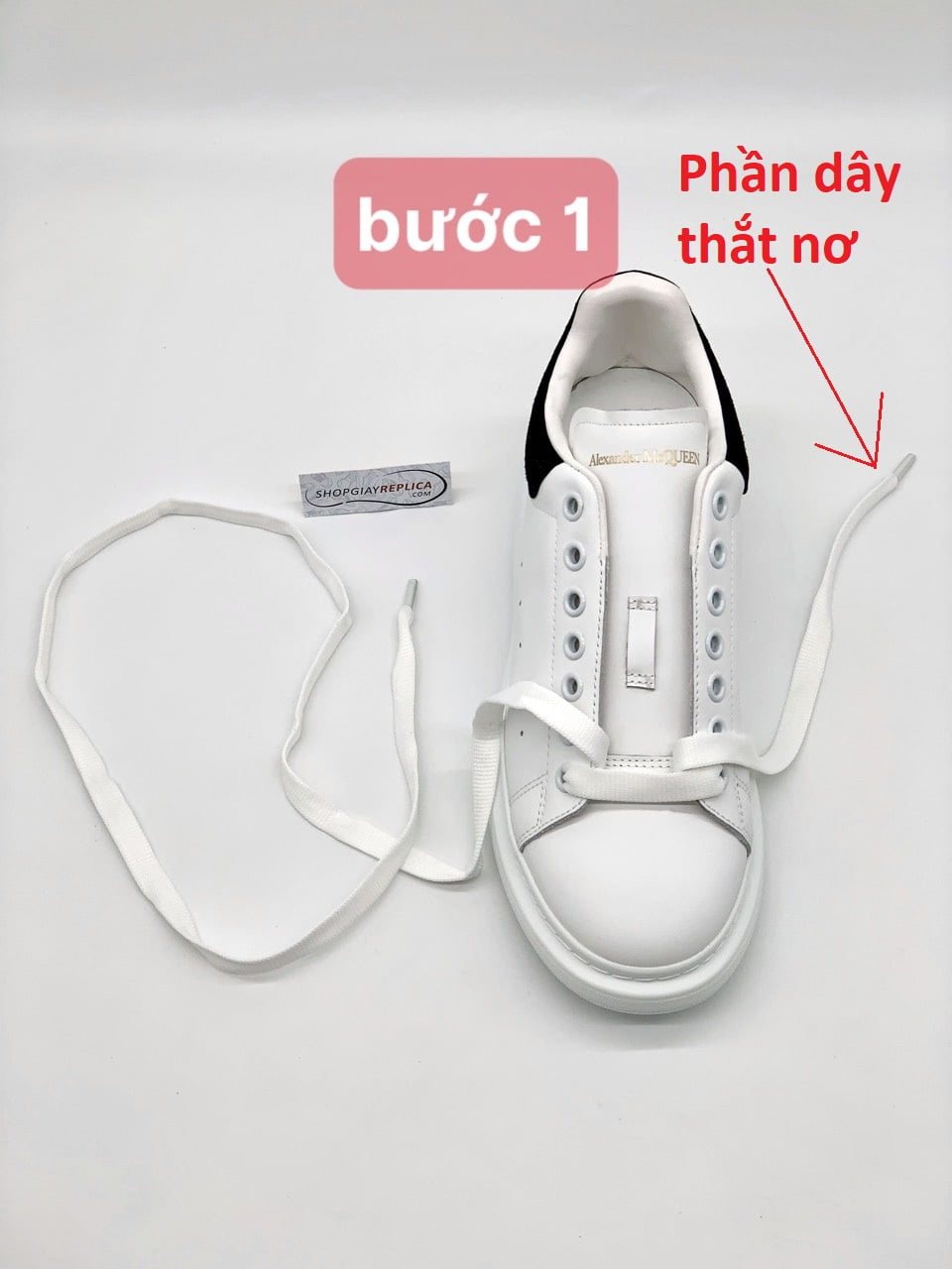 hướng dẫn cách buộc dây giày mcqueen