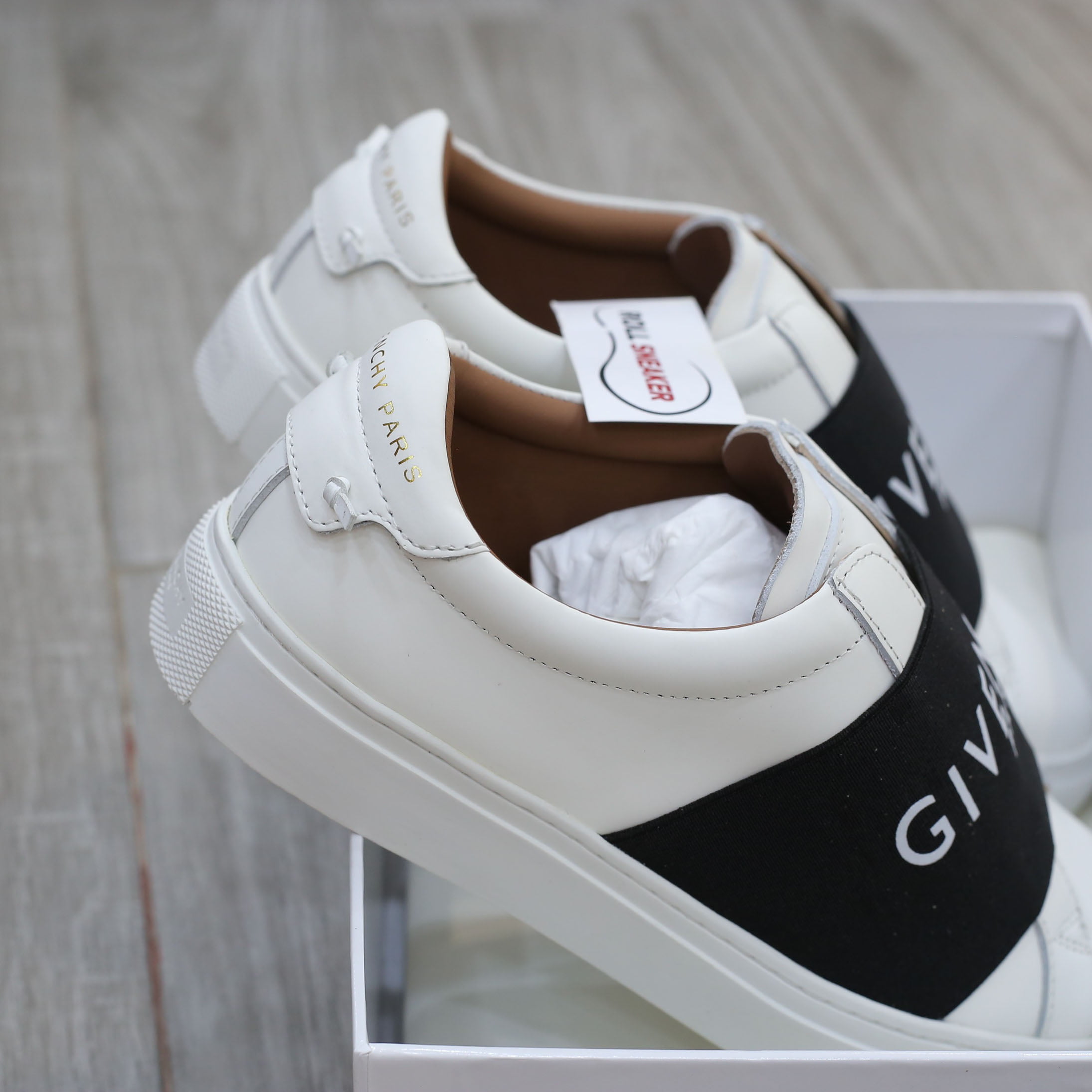 Giày Givenchy Urban Street Paris Strap Trắng Đen Best Quality