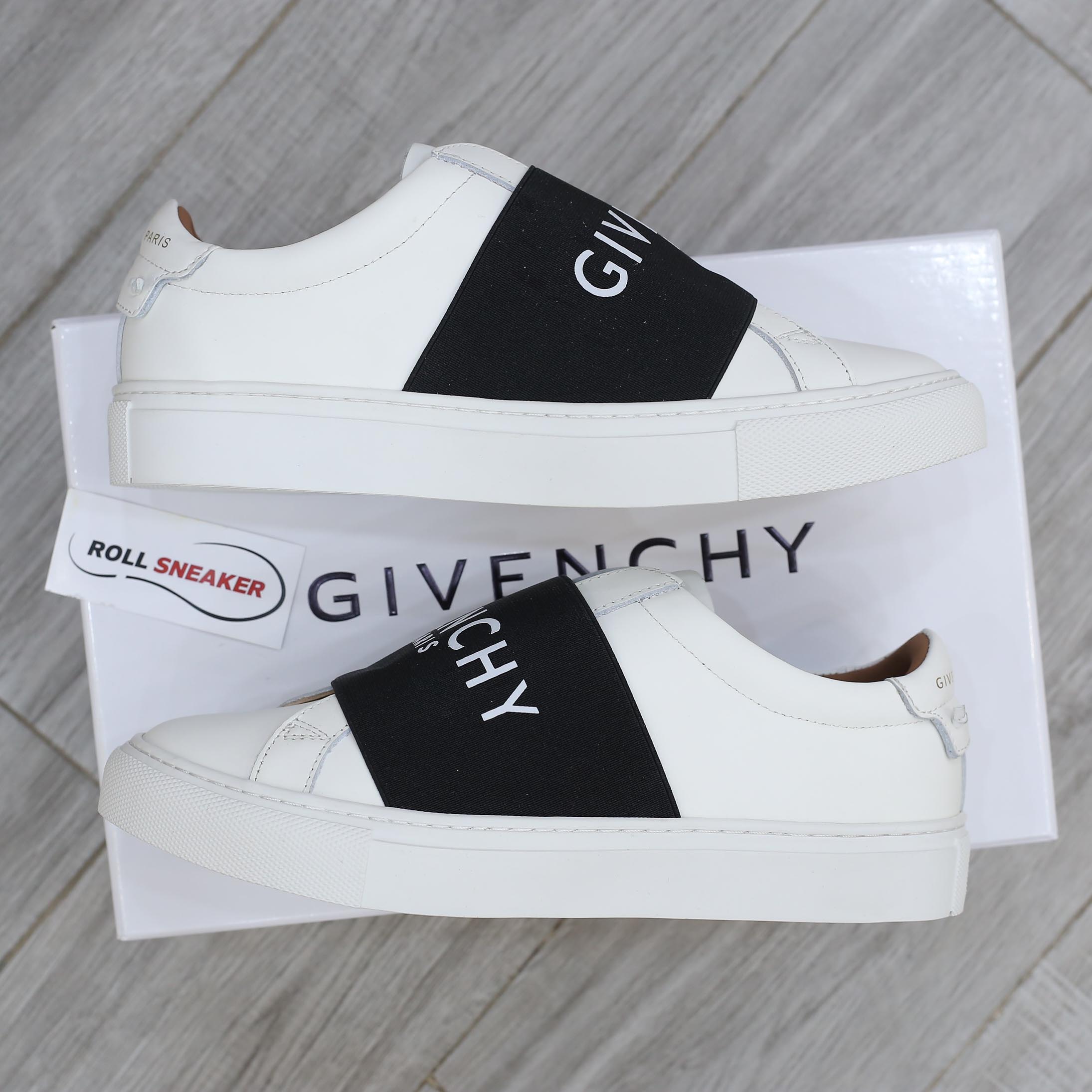 Giày Givenchy Urban Street Paris Strap Trắng Đen Best Quality