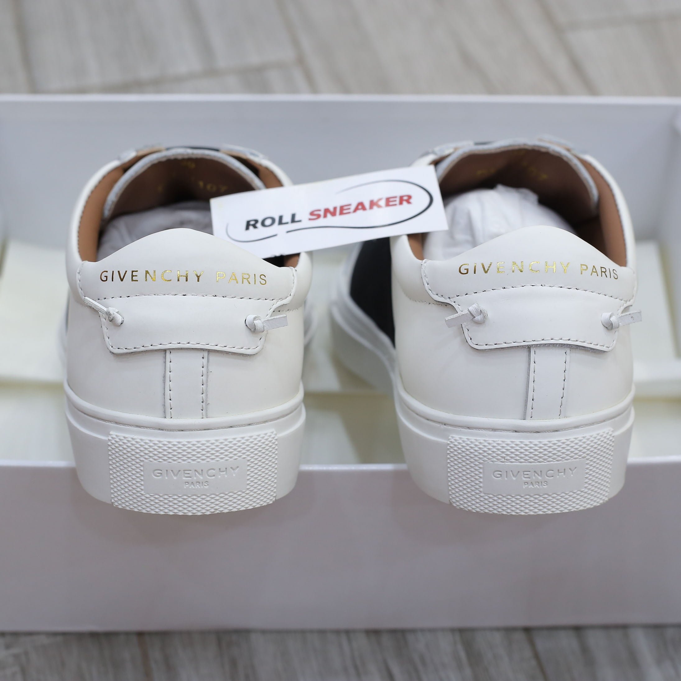 Giày Givenchy Urban Street Paris Strap Trắng Đen Best Quality