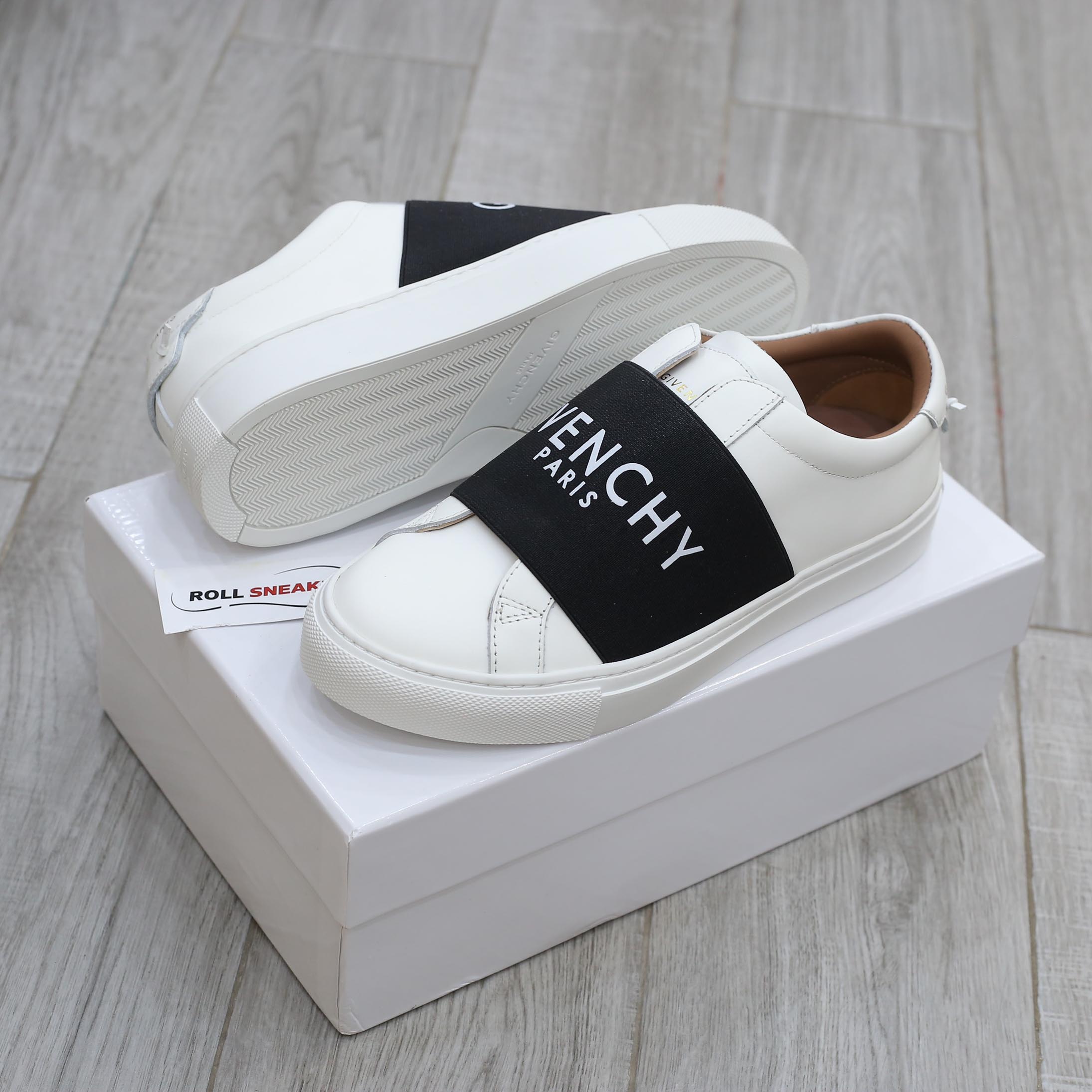 Giày Givenchy Urban Street Paris Strap Trắng Đen Best Quality