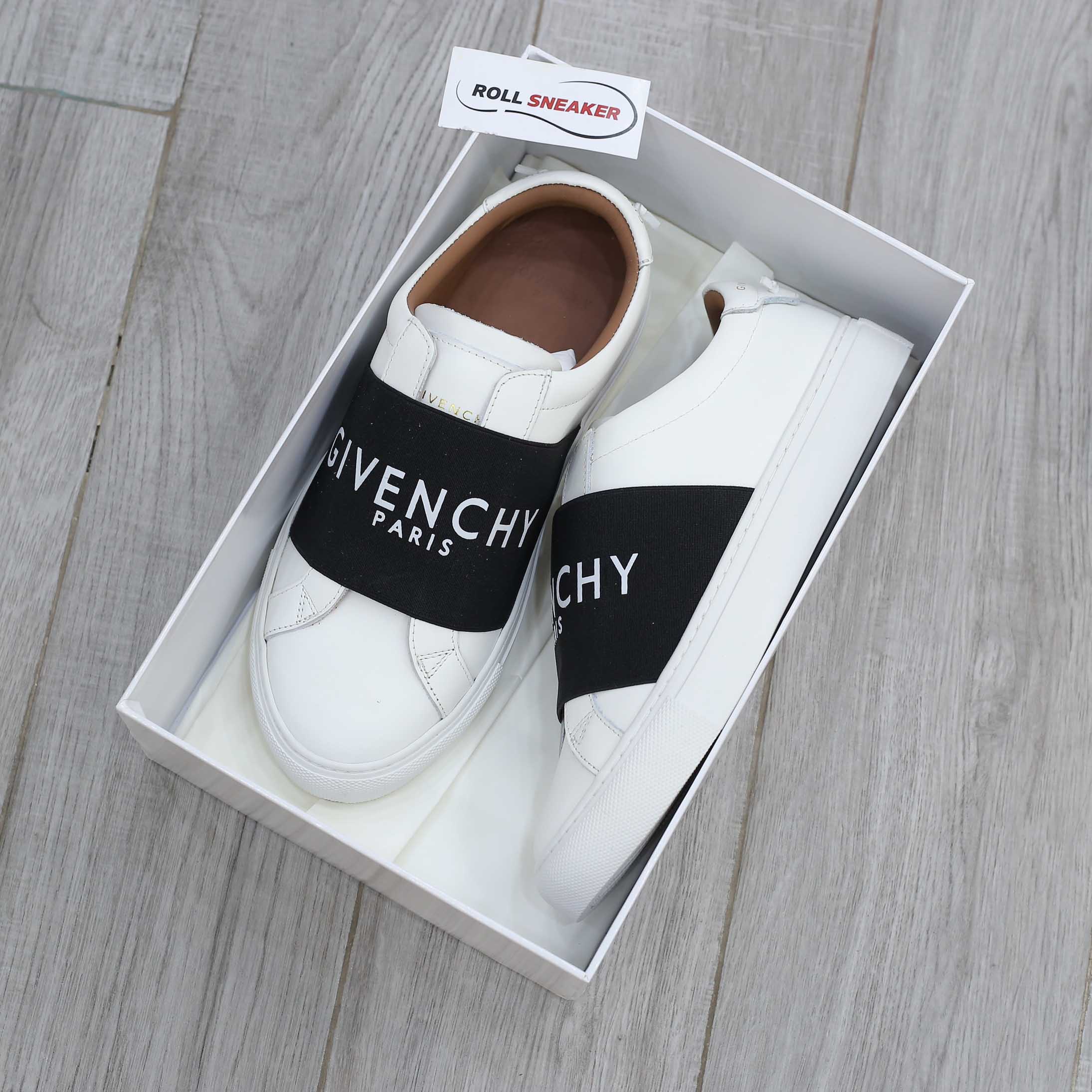 Giày Givenchy Urban Street Paris Strap Trắng Đen Best Quality