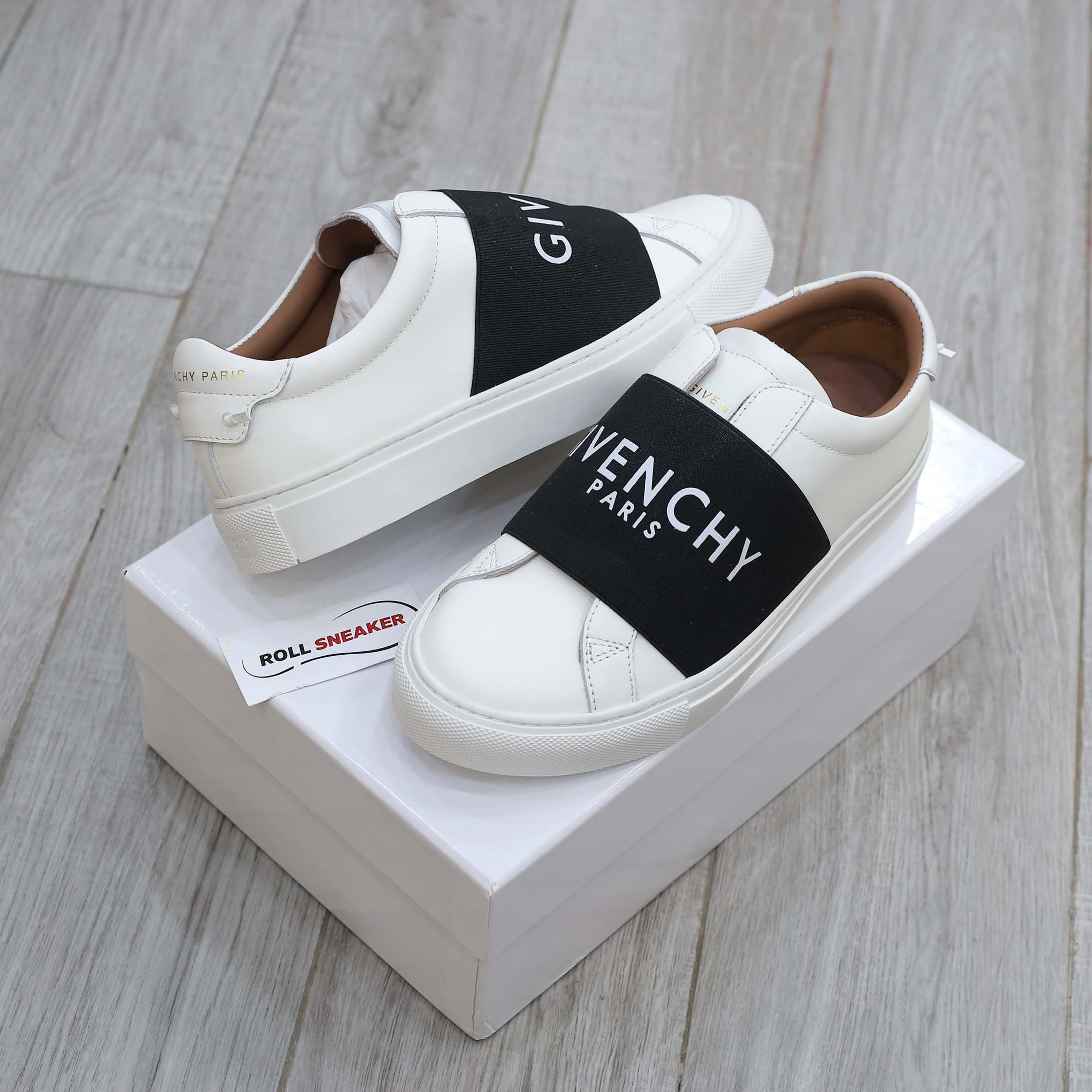 Giày Givenchy Urban Street Paris Strap Trắng Đen Best Quality