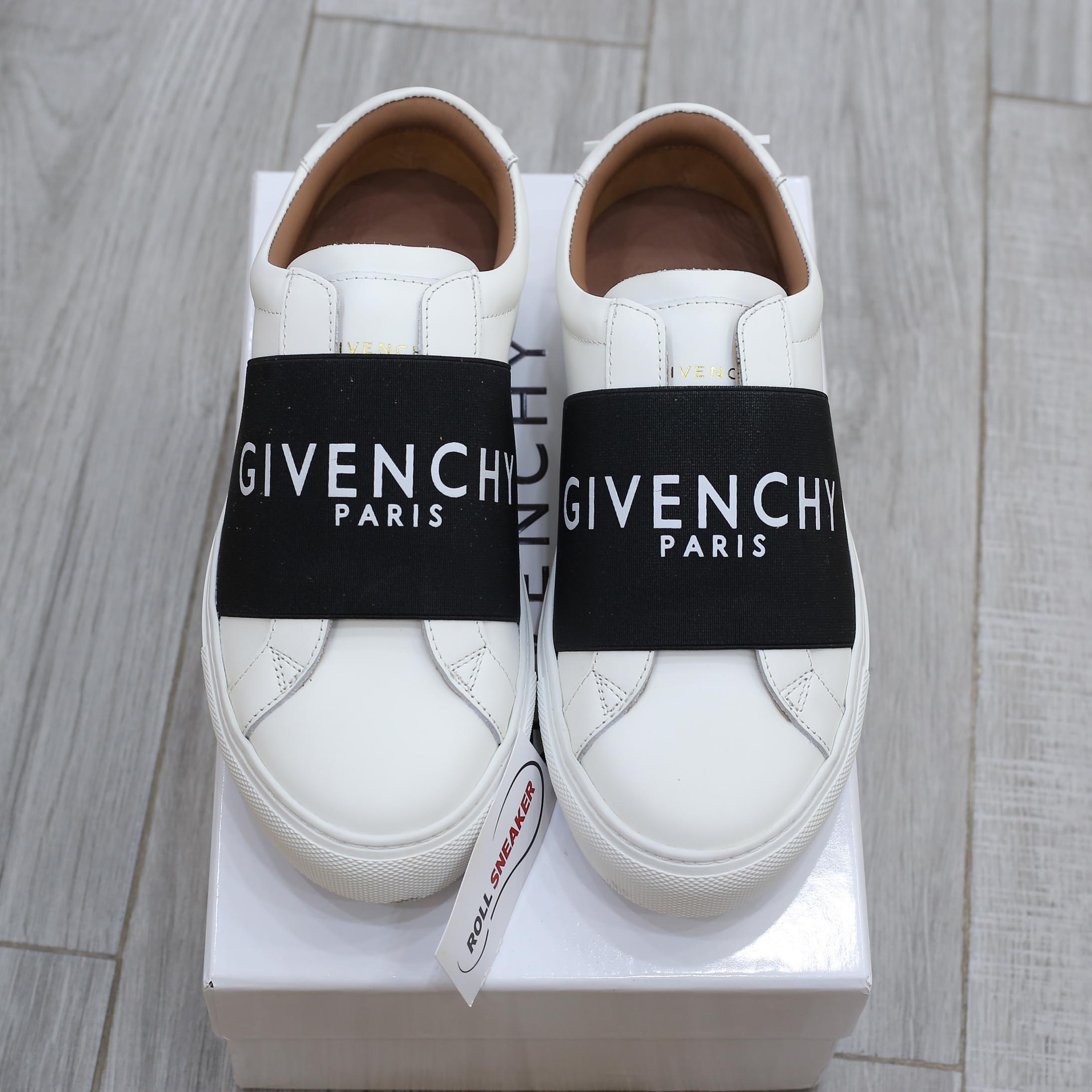 Giày Givenchy Urban Street Paris Strap Trắng Đen Best Quality