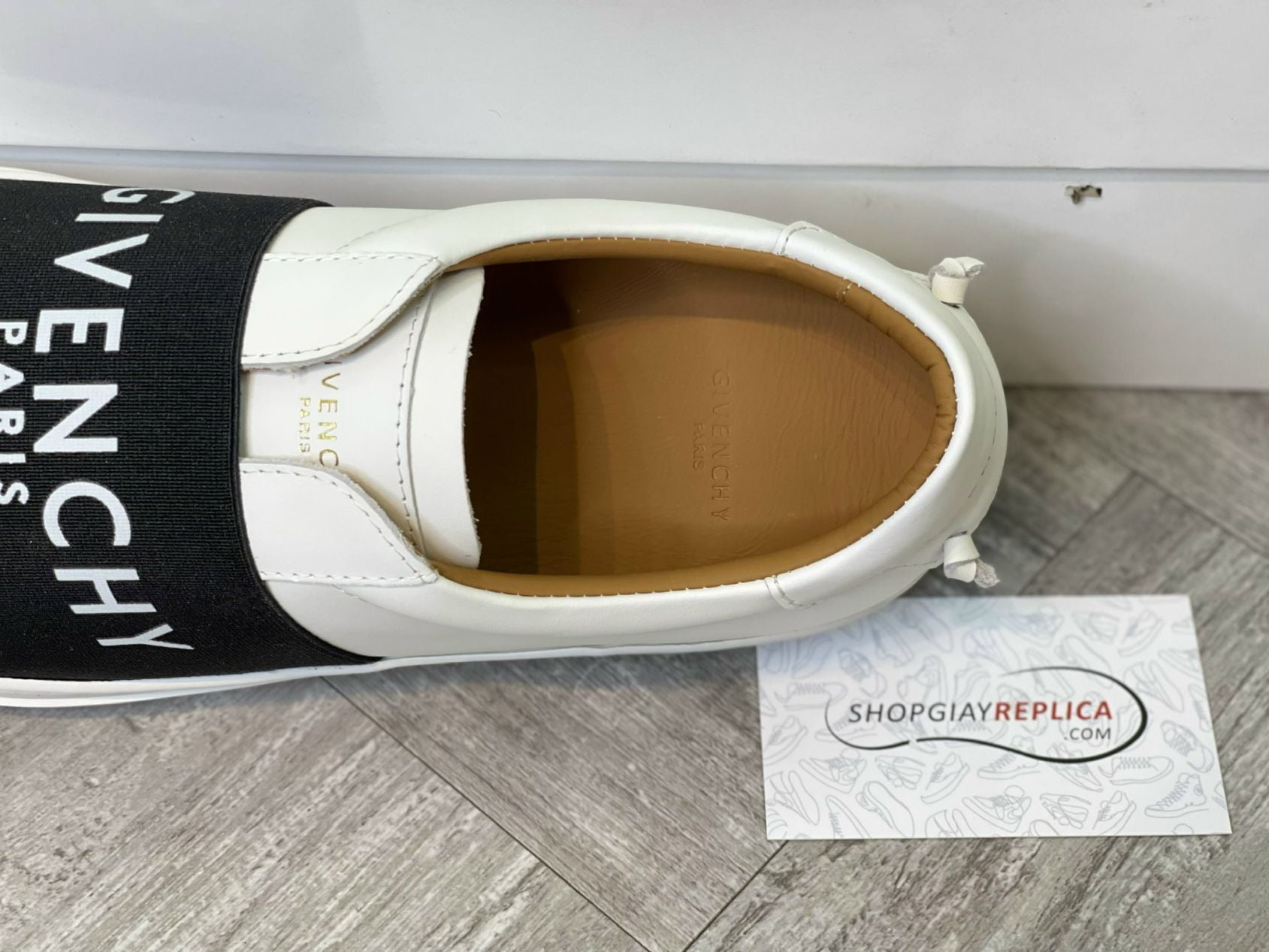 Giày Givenchy Paris Strap Trắng Đen Like Auth