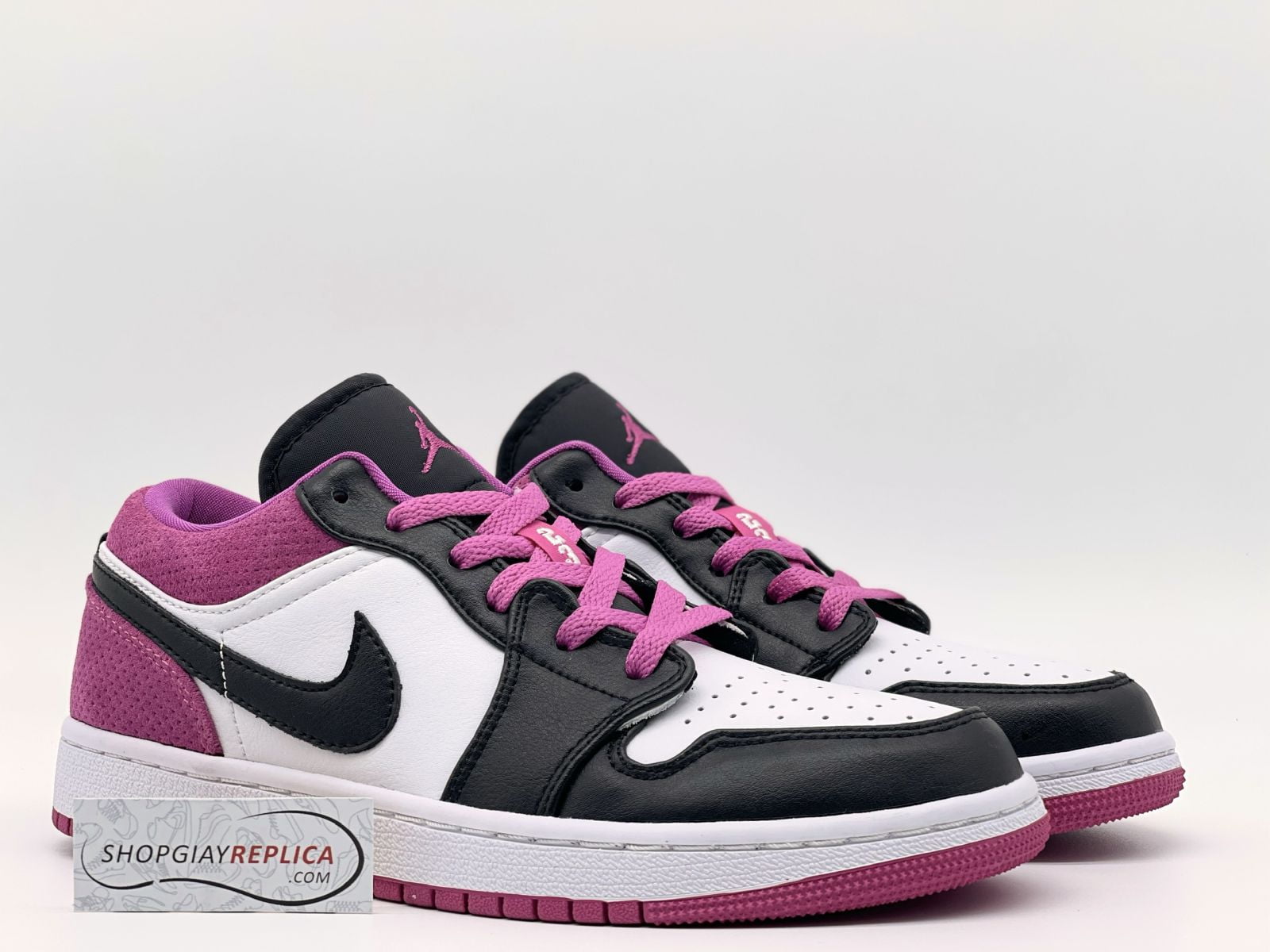 Nike Jordan 1 Low Black Active Fuchsia Replica 11