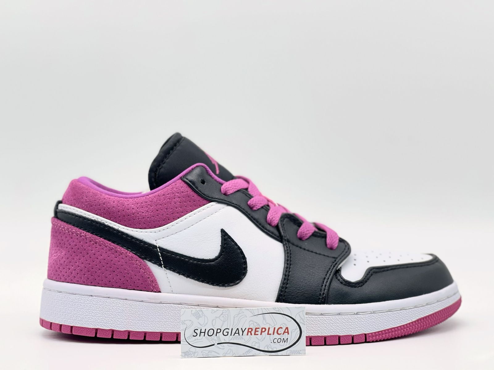 Giày Nike Air Jordan 1 Low Black Active Fuchsia
