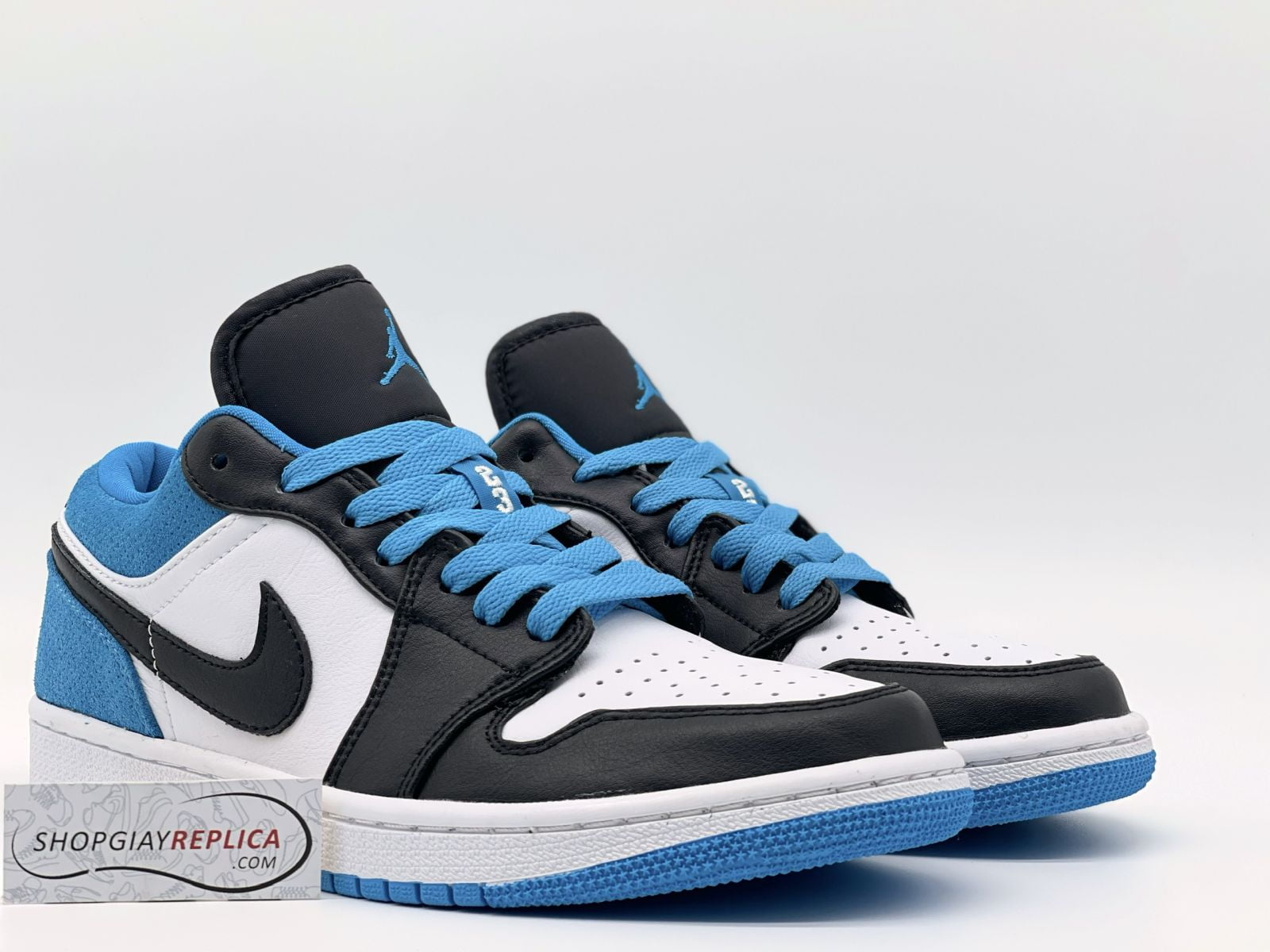 Giày Nike Jordan 1 Low Laser Blue Rep11