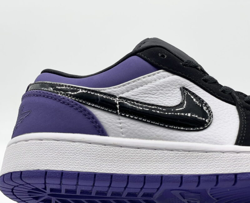 Swoosh Nike Air Jordan 1 Low Court Purple