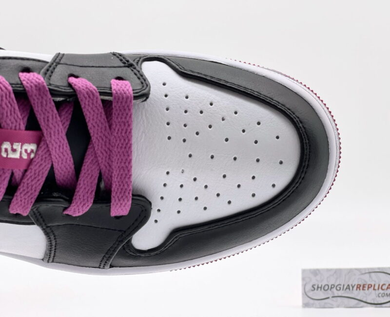 toebox Giày Jordan 1 Low Black Active Fuchsia