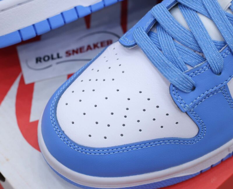 toebox nike dunk low xanh