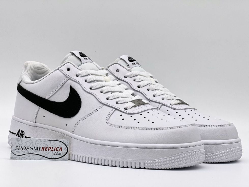 giày hot sneaker air force 1 af1 black swoosh tích đen