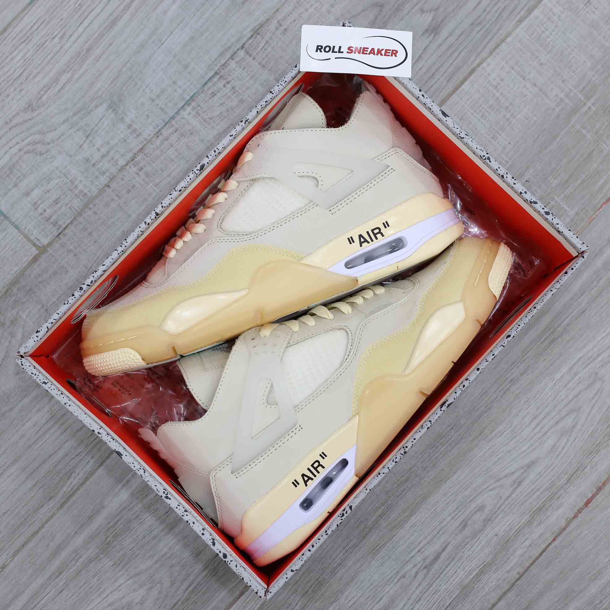 nike jordan 4 off white sail