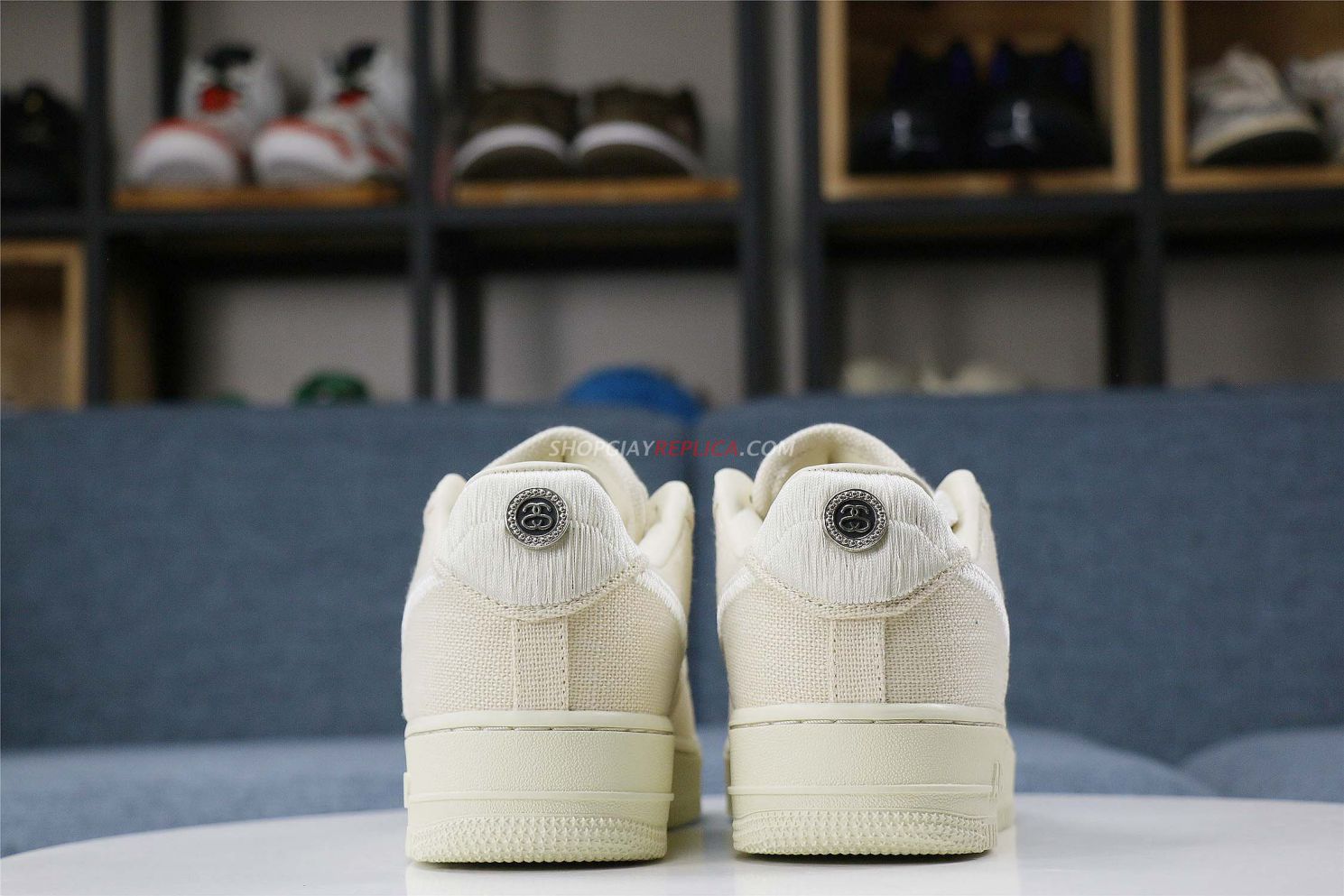 Giày Nike af1 Stussy Fossil rep 11