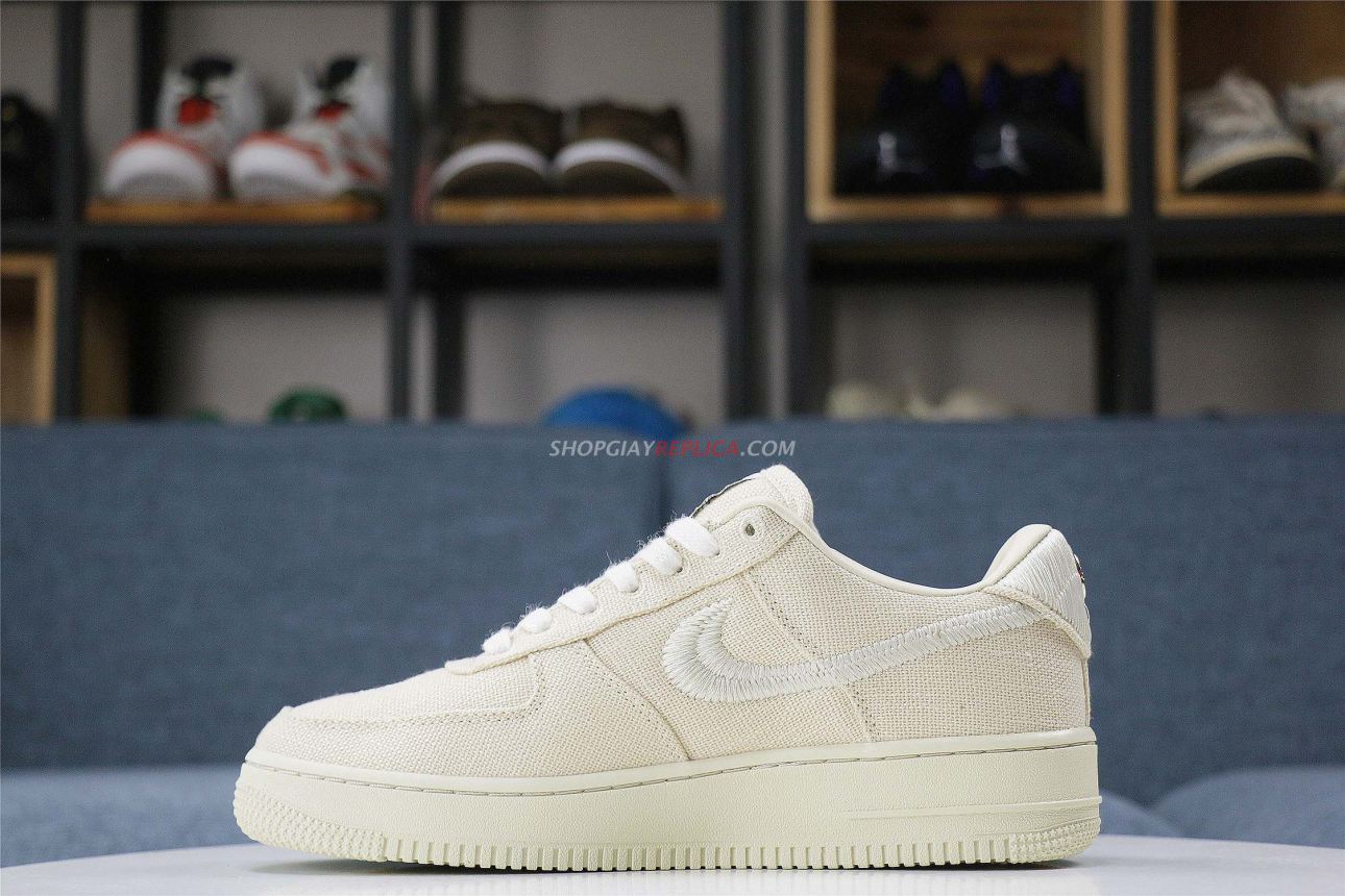 Giày Nike af1 Stussy Fossil rep 11