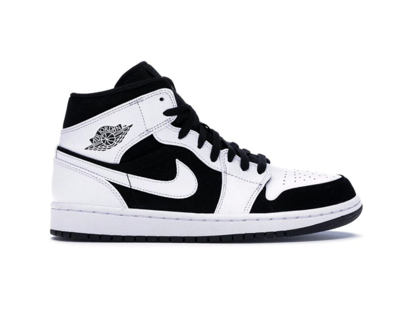 Nike Air Jordan 1 Mid Tuxedo White Black