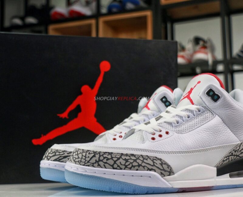 giày Nike Air Jordan 3 Retro White Cement rep 11 like auth