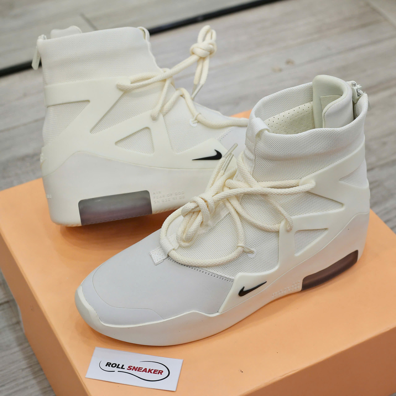 Giày Nike Air Fear of God Sail Black