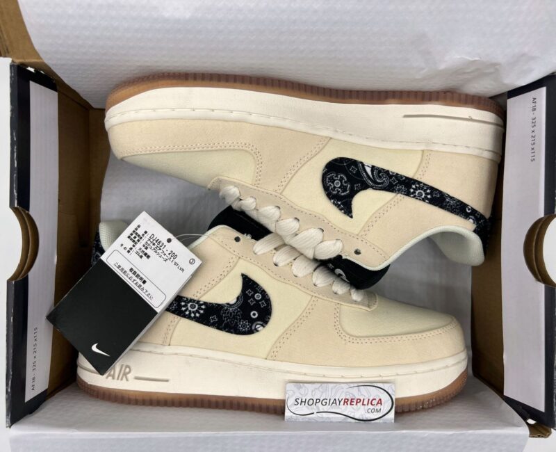 giày nike Air Force 1 Low Paisley Swoosh Rep 1:1