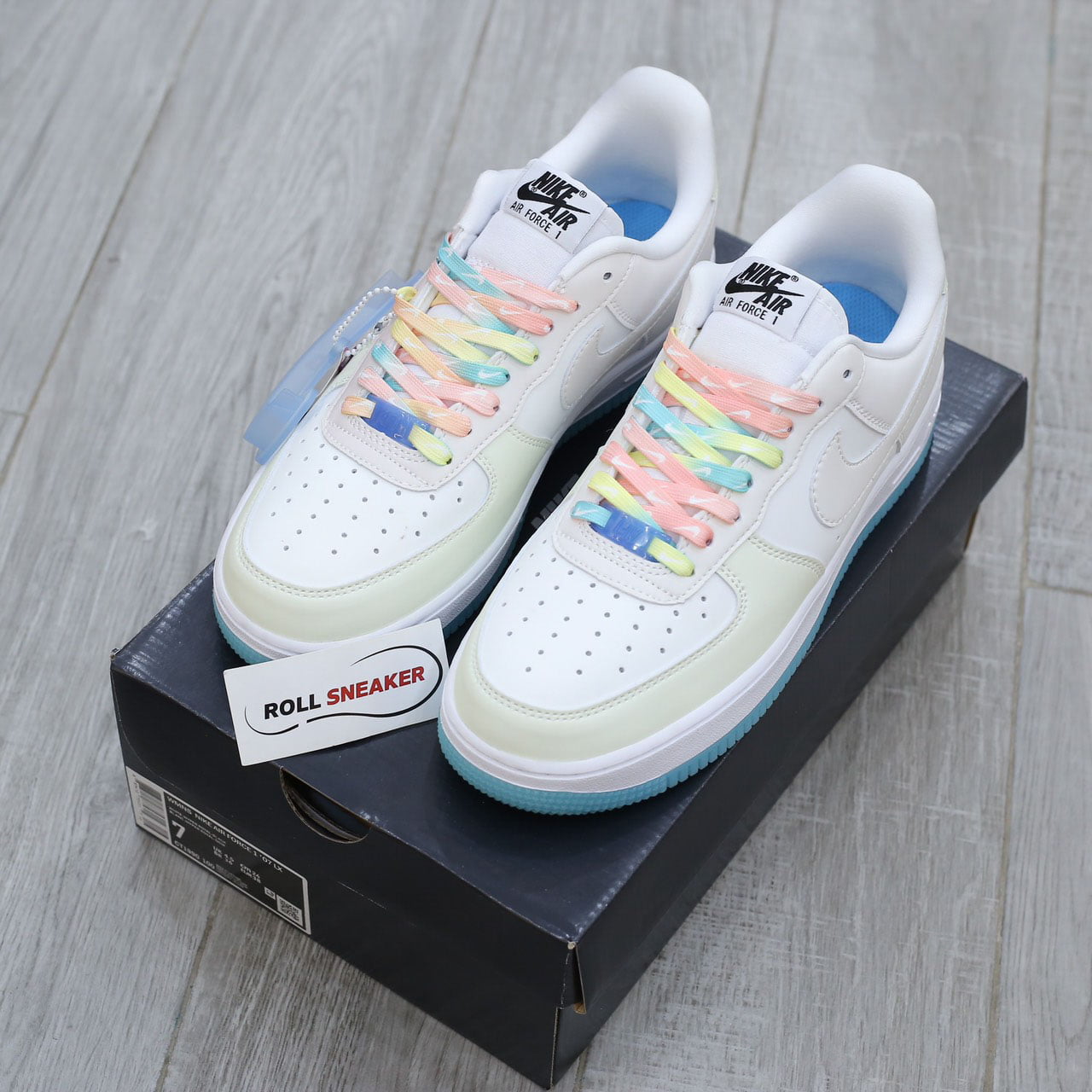 giày nike af1 UV Reactive Swoosh đổi màu logo