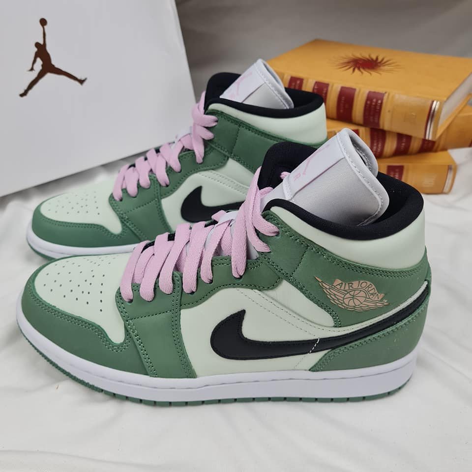 Nike Air Jordan 1 Mid Dutch Green Rep 1:1